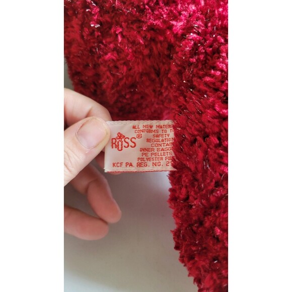 Russ Berrie Plush Stuffed Bear ROSETTA Bears From The Past Tag #4917 Red Sparkle - Picture 5 of 5